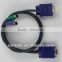 9 pin mini din cable KVM VGA cable with monitor