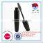 Black color Aluminum Empty Mascara Extrusion Oval Tube With Hollow Brush
