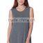 Womens Loose Fit Flowy Stretch Knit Crewneck Tank Tunic Dress (S-3X)