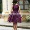 A-Line Knee Length Zipper Back Purple Flower Girl Dress Birthday Dress FGZ36 Girl Dress Of 9 Year Old