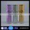 wholesale cylinder round shape purple /gold colored plastic cosmetic cream lotion bottle with cap and logo printing 30ml 50ml