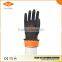 black industrial rubber latex work gloves with CE ISO approved