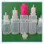 Vape e liquid PE dropper bottle with childproof tamper proof cap