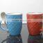OXGIFT China suppliers wholesale Manufacture Factory Amazon colorful matt ceramic mug with lid bamboo coffee mug