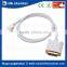 2016 dp cable 1080P/ 1920x1200 apple DVI extend second monitor cable thunderbolt 2 port compatible mini displayport to dvi cable