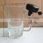 18 ounce clear beer glass mug with handle for drinking