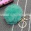 Wholesale korea styling karl rabbit fur keychain
