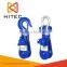 H418 snatch block with hook , painted blue H418 block