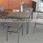 CH-T095,CH-C110 powder coated aluminum garden furniture table chairs, outdoor dining table set