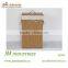 wooden bamboo laundry basket/stool