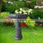 Blue Glazed Birdbath for garden decoration