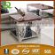 D331 stainless steel end table with marble top for sale