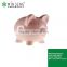 Hot sales cheap ceramic pink piggy bank for promotional gifts