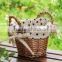 Multi-purpose circular wicker storage basket hot sale