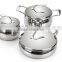 New Style Stainless Steel 6pcs cookware set/pot set