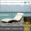 Simply design outdoor chaise lounge rattan seaside sun lounger for sale