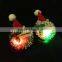 christmas lighted children battery earrings