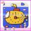 2017 New design educational kids wooden clock toy W14K011