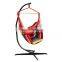Rainbow Stripe Cotton Hanging Hammock Swing Chair