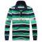 custom new design colorful men long sleeve polo t shirt factory