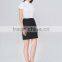 summer ladies custom high quality black office formal wear skirts