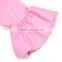 High quality baby wear cotton ruffle clothes children boutique pettitop baby fall clothes