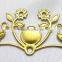 filigree brass flower shoe bag hair accessories