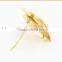 Metal maple leaf design hairgrips for Canadians, gold women hair clips