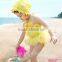Girls Three Pieces Bikini Children Bathing Suit Kids Baby Swimwear Lace Petal Swimsuit Halter with Hat Princess Style