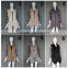 Many colors fine workmanship lady natural rabbit fur knitted warm sleeveless vest