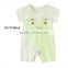 Striped Short Sleeved Cute Cartoon Latest Design Baby Romper For Selling