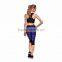 Compression Capri Pants Plus Szie Leggings Low Waist Pocket Decoration Black Tight Pants