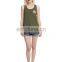 100% cotton ovesize loose button fashion woman oversized jersey tee