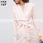 Alibaba robe femme crushed velvet fabric robe lounge with wrap front