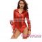 Cosplay Sexy Devilish Hottie Long Tail Hooded Halloween Romper Costume