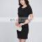 Short Sleeved Fashion Black Office Uniform Suit Design For Women