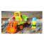 Plastic cartoon 2 channel rc truck with music and light