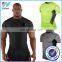 YIhao 2015 Men Sport T-Shirt Compression Base Layers Under Tops T Shirts Skins Sports Bodybuilding Fitness Running Slim Fit Tees