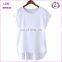 2015 new product women clothes plain white t-shirt wholesale