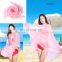100% polyester material cheap solid color scarf