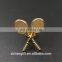 Zinc Alloy Material Rhinestone Lapel Pins Custom Logo