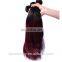 Brazilian Ombre Color T1b-99j Wine Colored Straight Hair Weave Red Braiding Hair