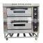 Commercial bakery bread baking deck oven machine