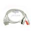 Nihon Kohden 3 lead ECG Trunk cable and leads for patient monitor, P/N: BR-903P