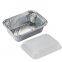 Aluminum Pans with Lids (800 ML), Aluminum Disposable Pans for Takeout and Catering, Aluminum Pans for Toaster Oven, Foil Pans for Baking, Cooking, Heating, Storing Food-[100 Pack]