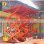 7LSJG Jinan SevenLift hydraulic electric double-scissor freight lift table elevator 10 tons