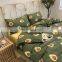 100% Cotton Avocado Printed Ins Hot Bedding Sheet