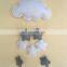 100% handmade cloud shape wool felt baby mobile for nursery decoration