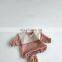 Baby Collar Triangle Bag Fart Clothes Baby Plaid Romper