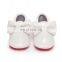 Infant toddler glossy PU shoes solid color baby shoes with bow